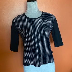 Lulu 3/4 sleeve top black